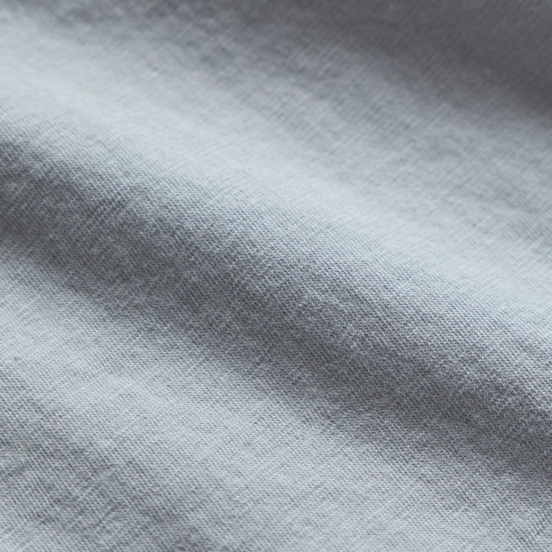 Cotton Linen Pocket Tee - Grey Sky