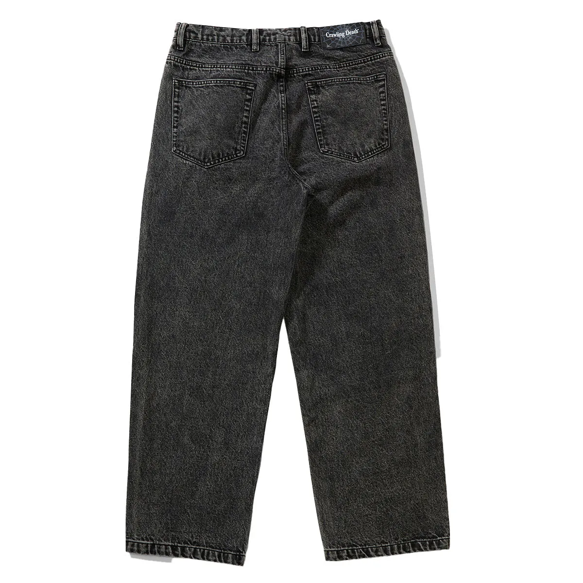 Crawling Death  - Web Denim Jeans Acid Black