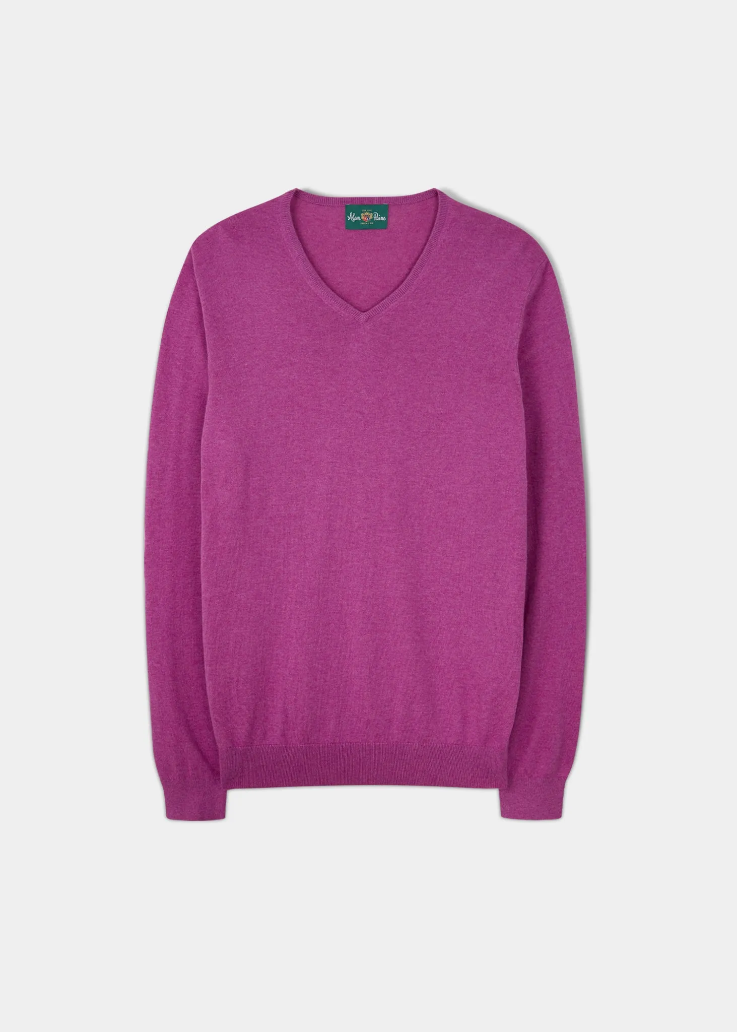 Cromford Luxury Cotton Jumper In Orchid