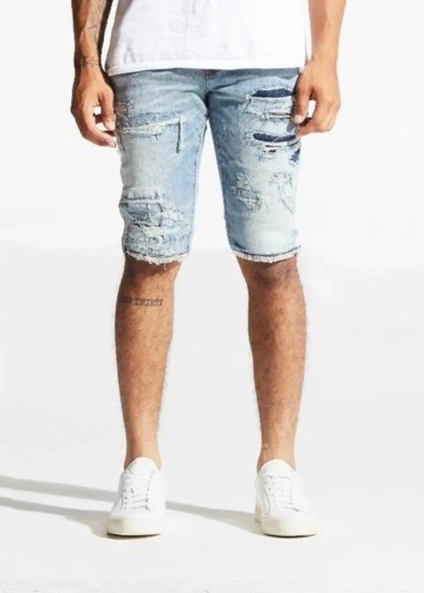 CRYSP DENIM ASHER LIGHT WASH SHORTS