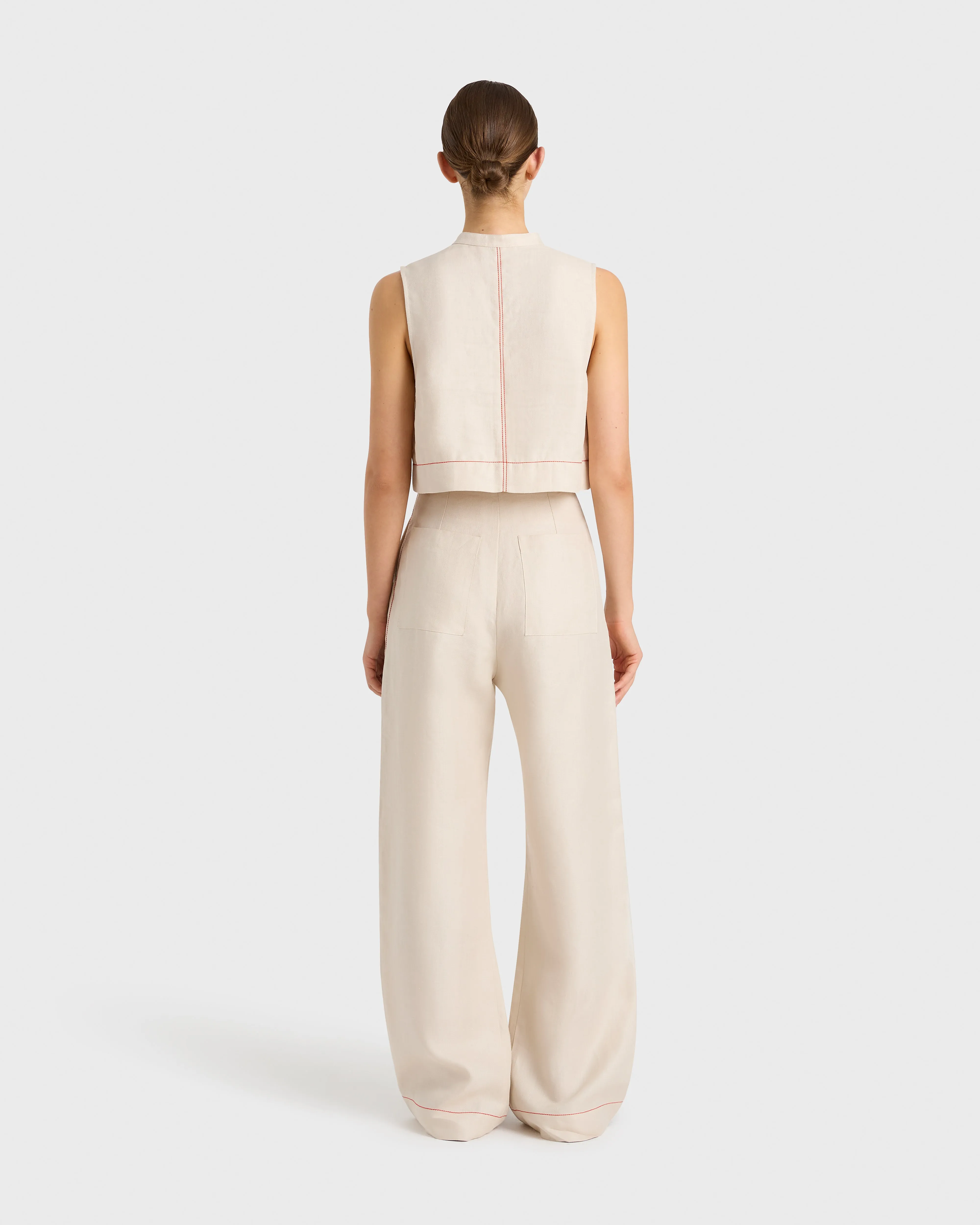 Delphi Tailored Pant - Sand