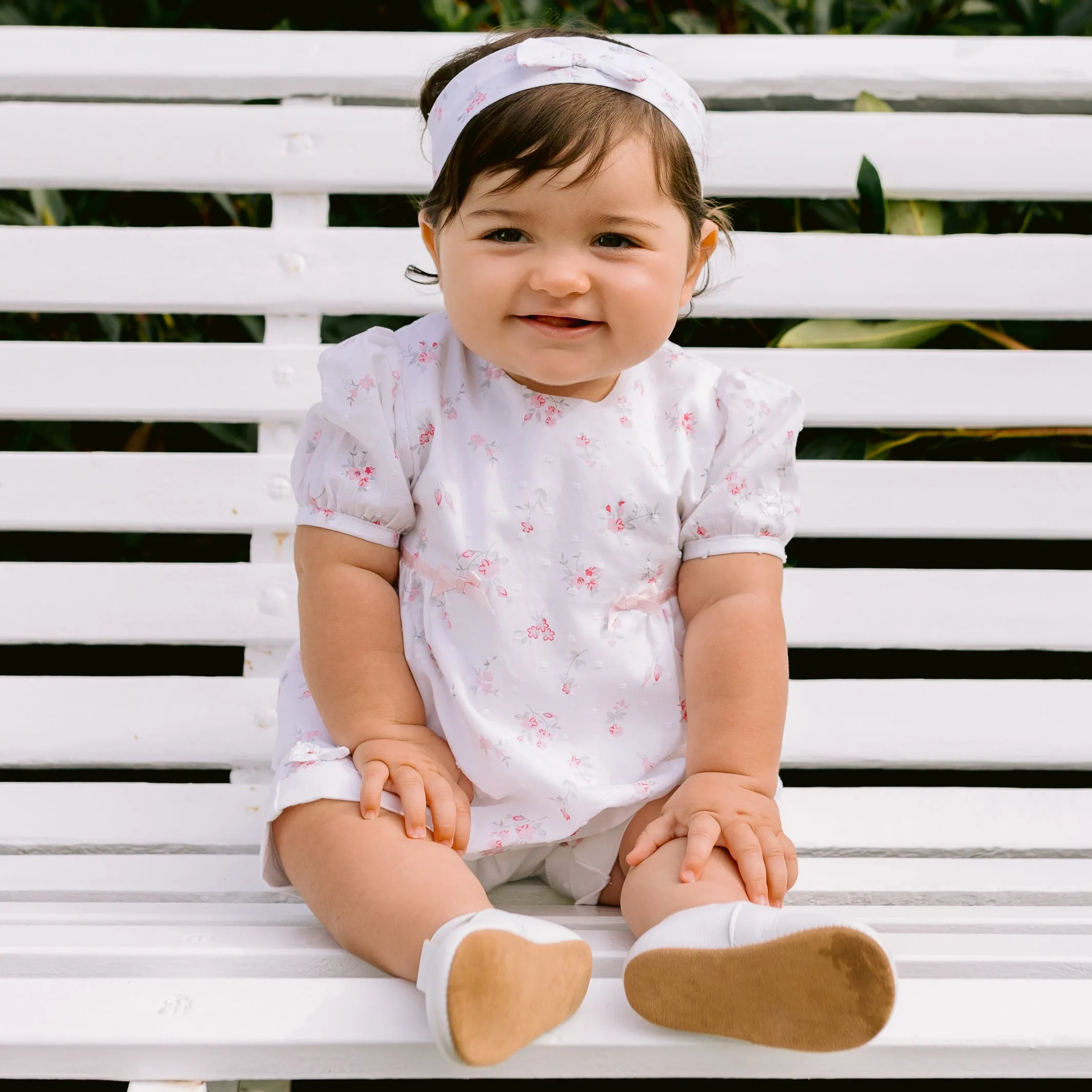 Dilys Pink Floral Set with Hairband
