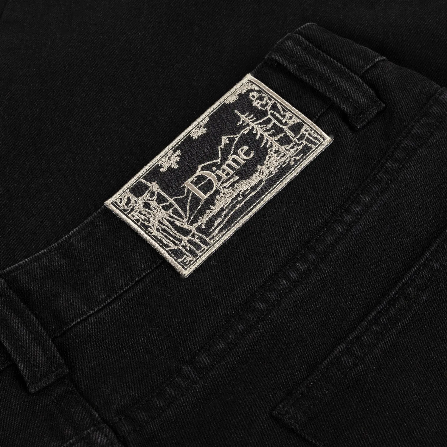 Dime Men Classic Baggy Denim Pants Black