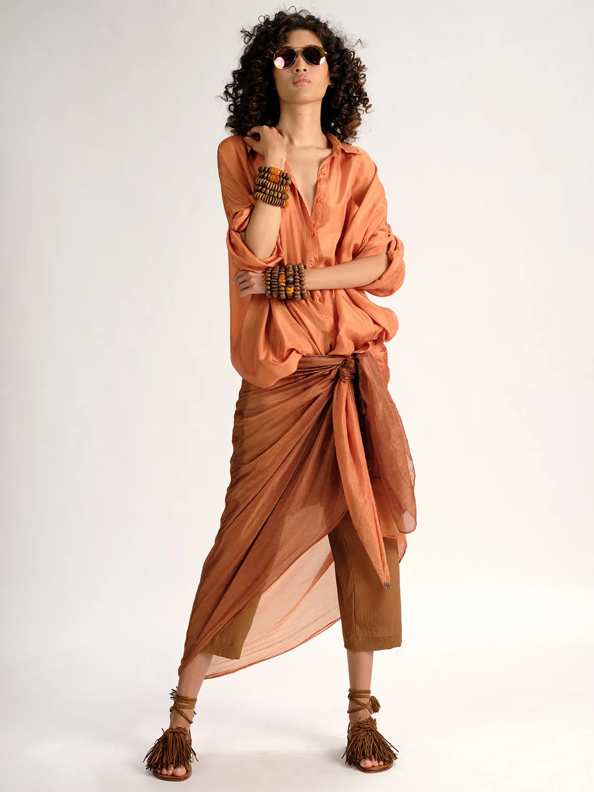 Dip Dye Light Weight Silk Scarf