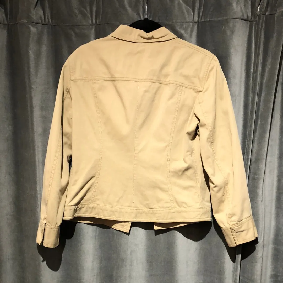 Dolce & Gabbana Khaki Stretch Cotton Jacket