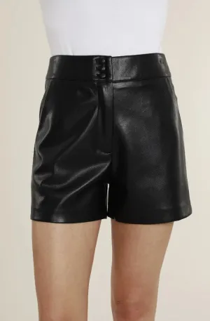 Dolce Cabo Vegan Leather Short, Black/Copper