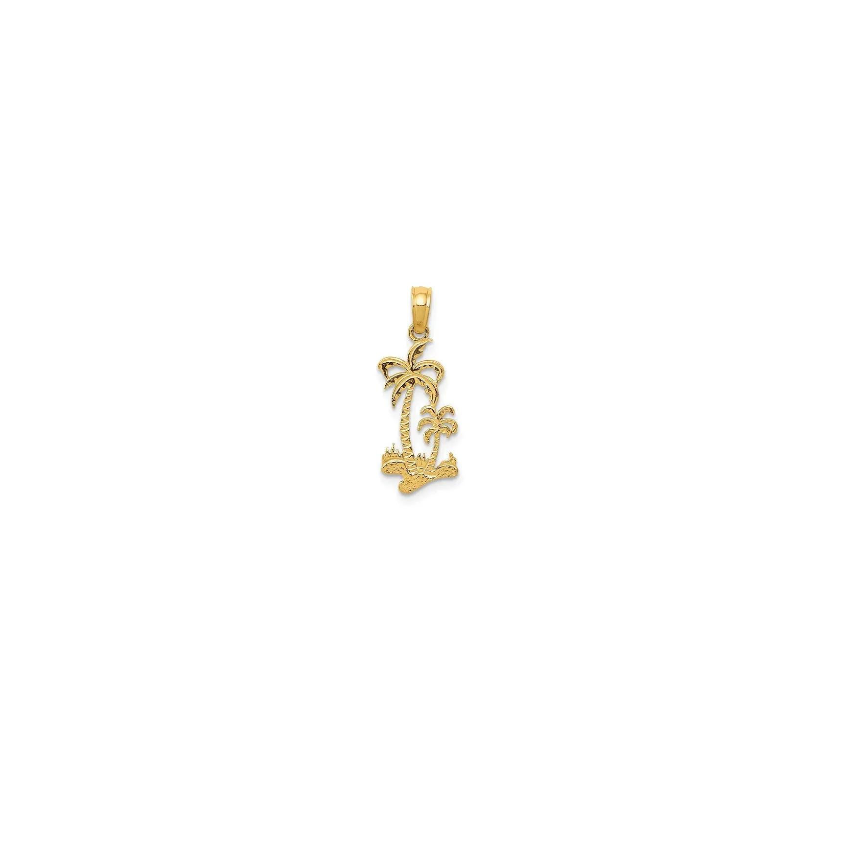 Double Palm Trees Pendant (14K)