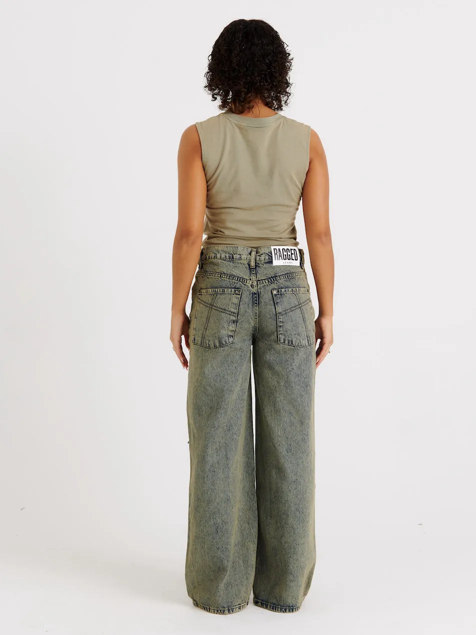 Drifter Distressed Skate Jean