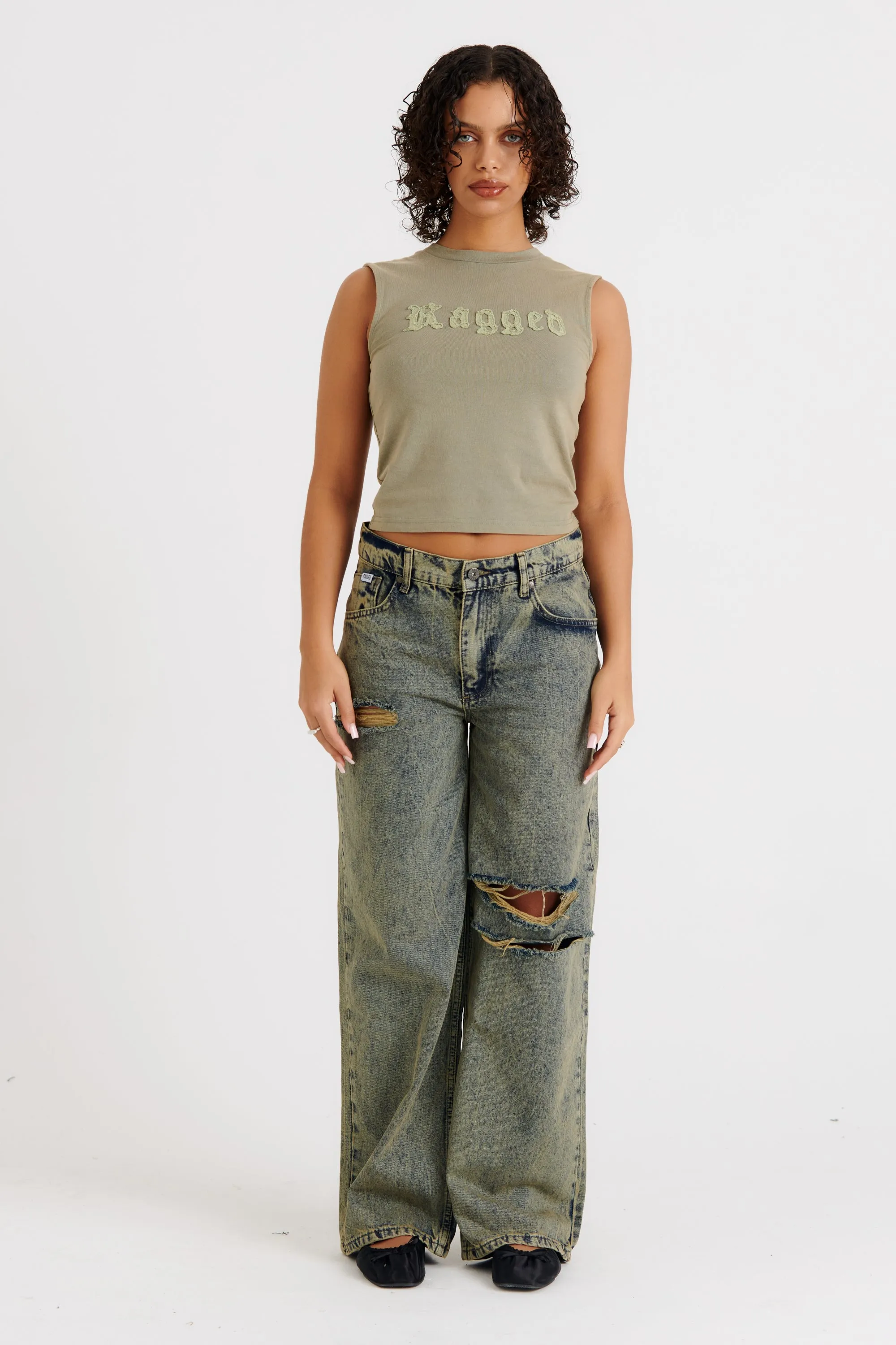 Drifter Distressed Skate Jean
