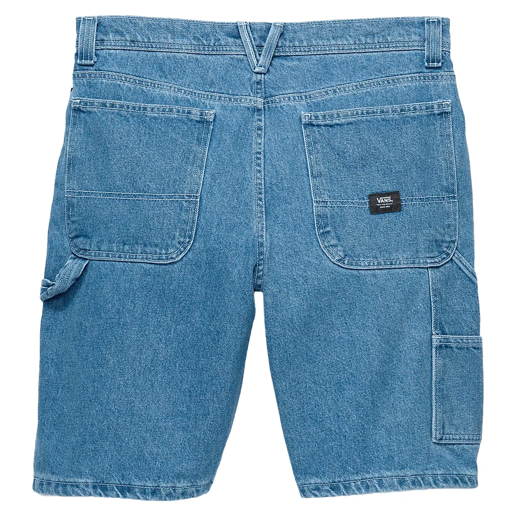 Drill chore loose carpenter denim shorts - Stone wash