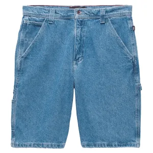 Drill chore loose carpenter denim shorts - Stone wash