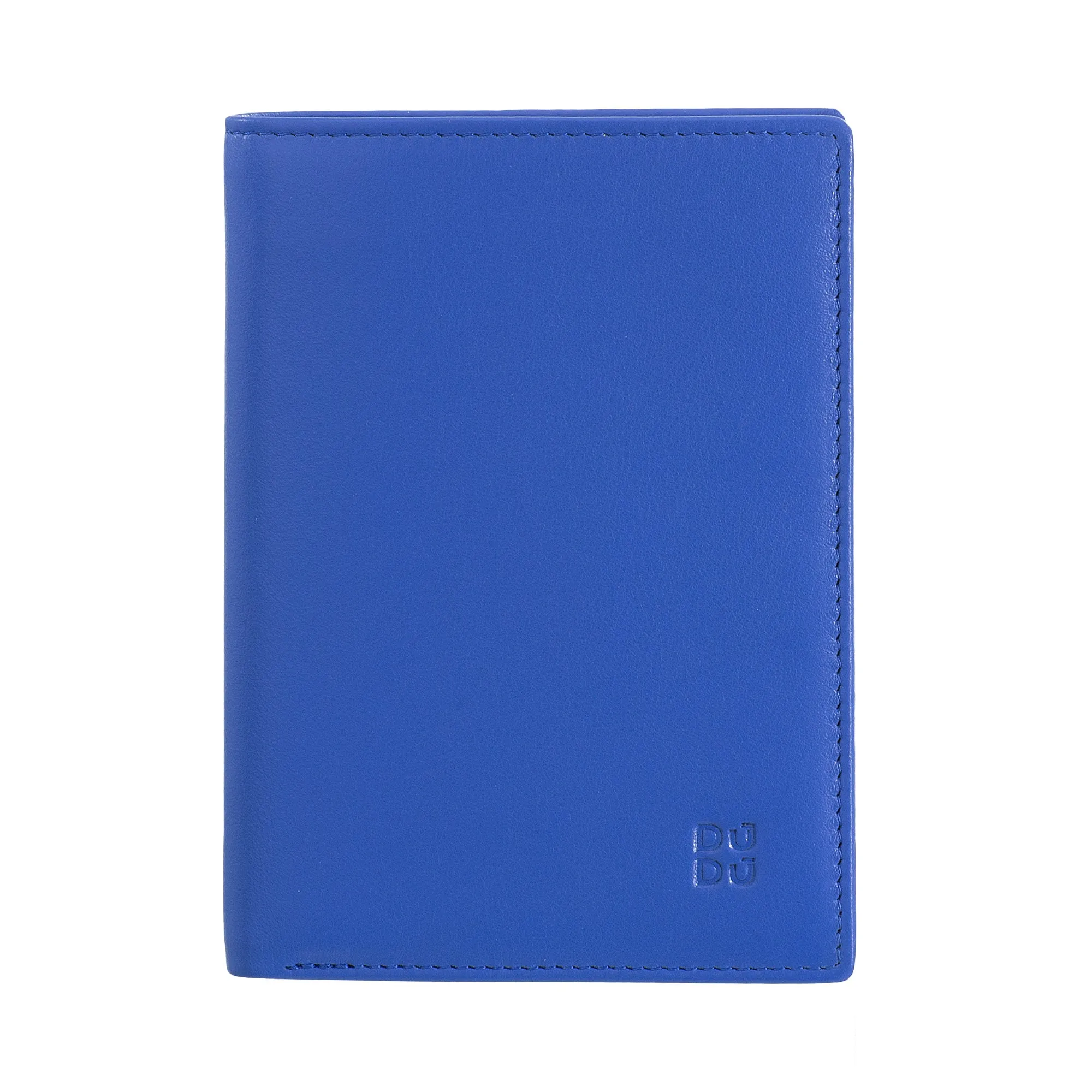 DUDU men's wallet for rfid book in multicolor leather with lightning