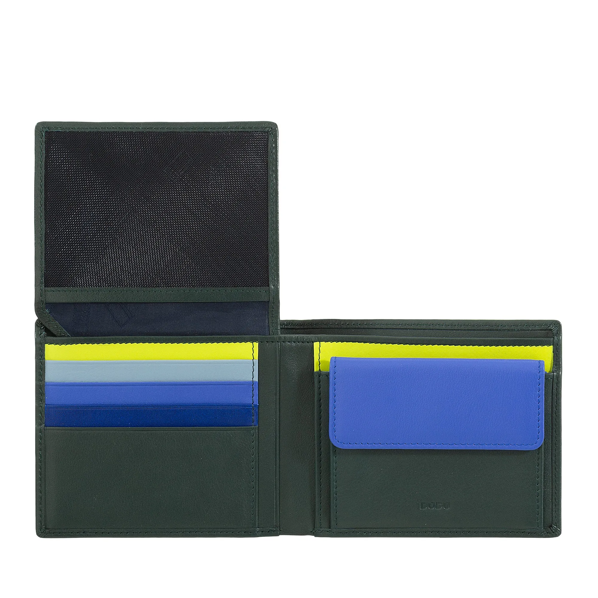 DUDU Multicolored Leather Multicolor Wallet Signed RFID MAN