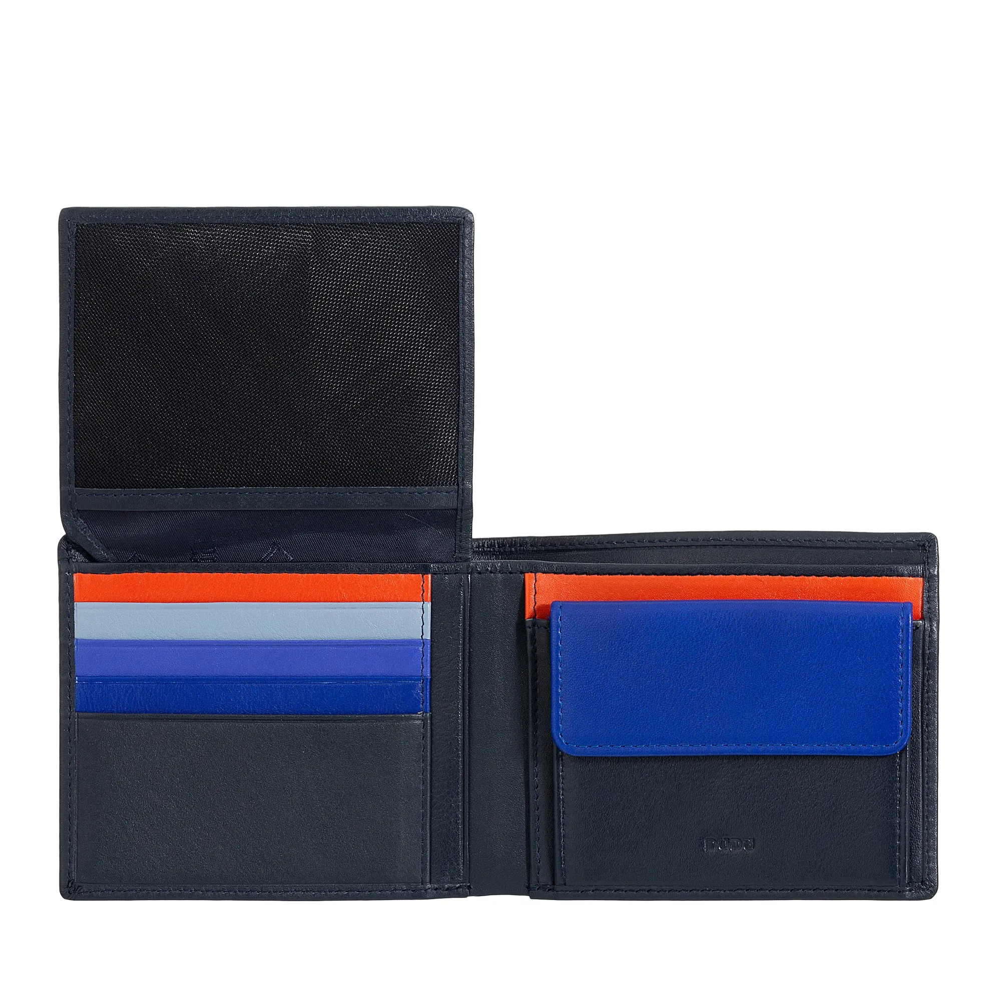 DUDU Multicolored Leather Multicolor Wallet Signed RFID MAN