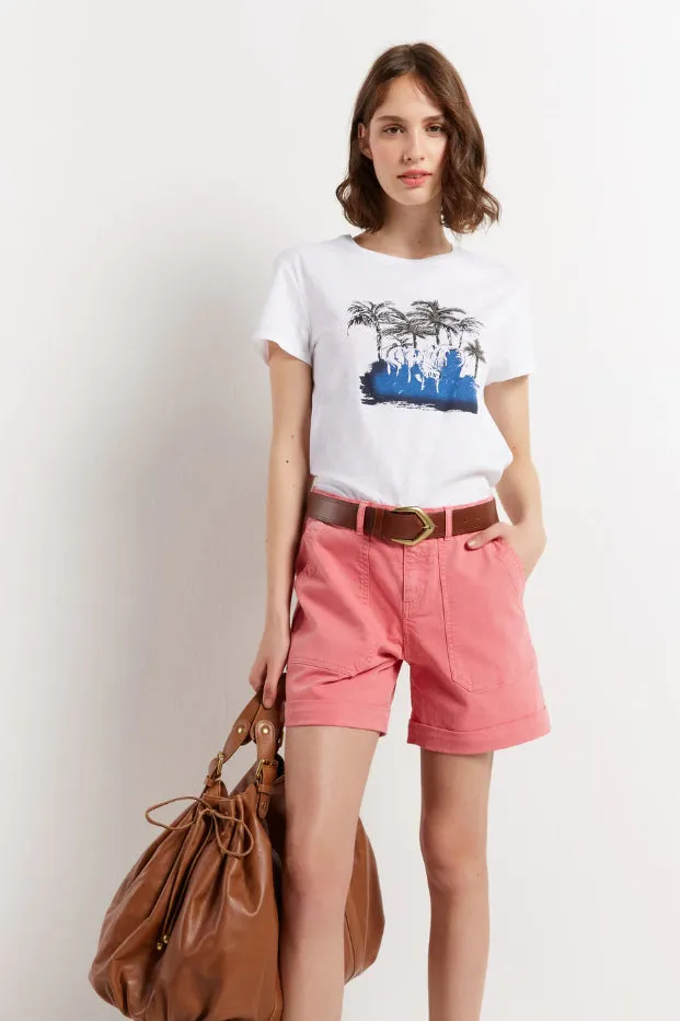 ERICA COLORFUL DENIM SHORTS