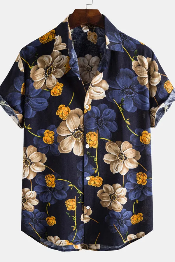 Floral Print Cotton Shirts