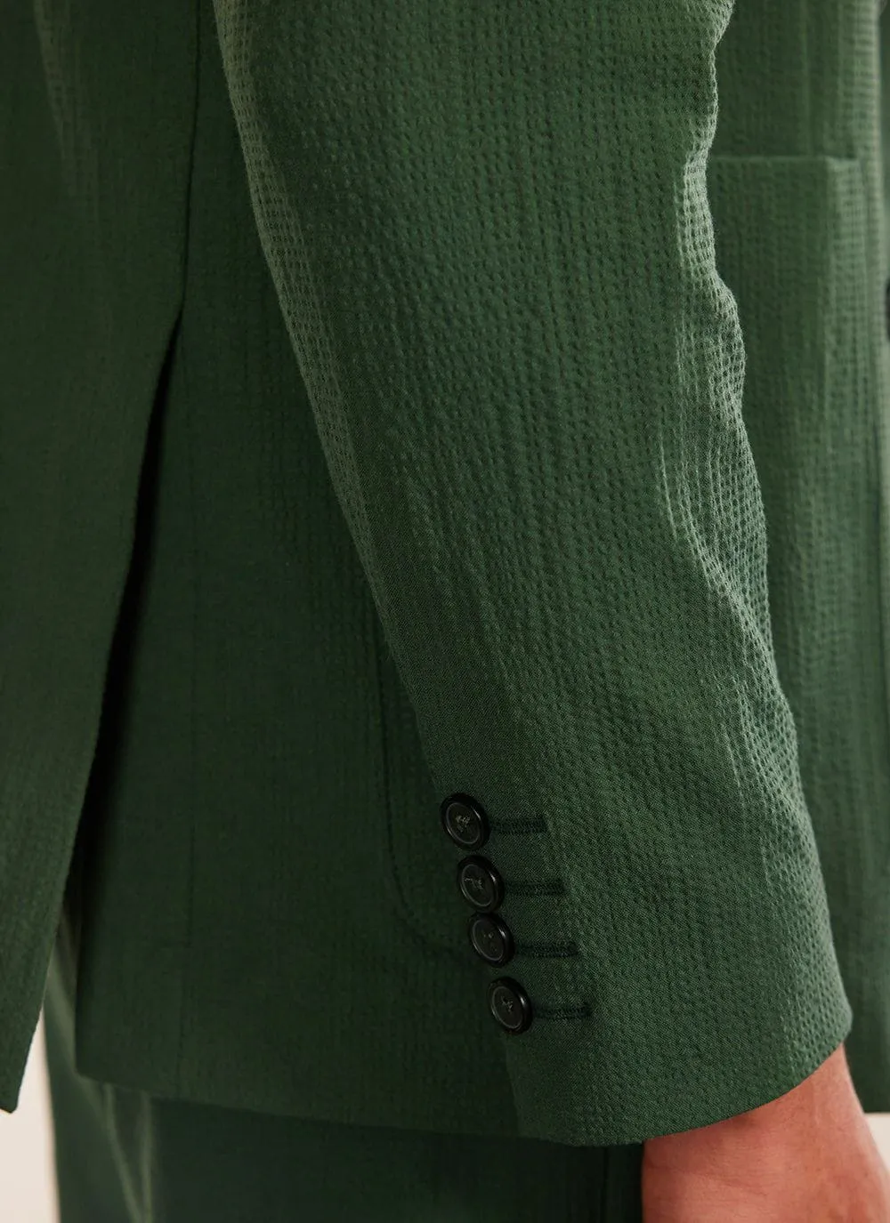 Forest Tailored Seersucker Blazer