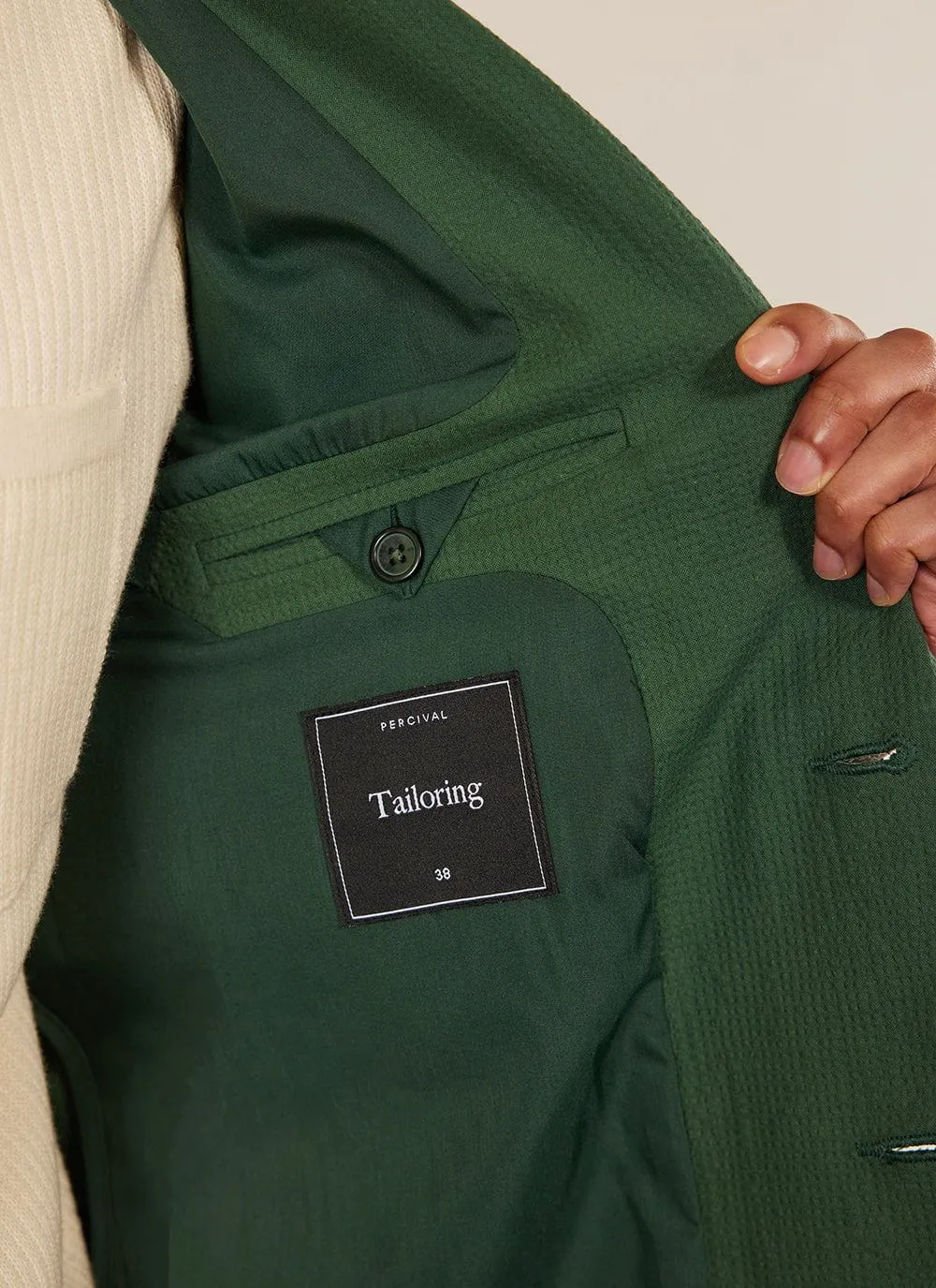 Forest Tailored Seersucker Blazer