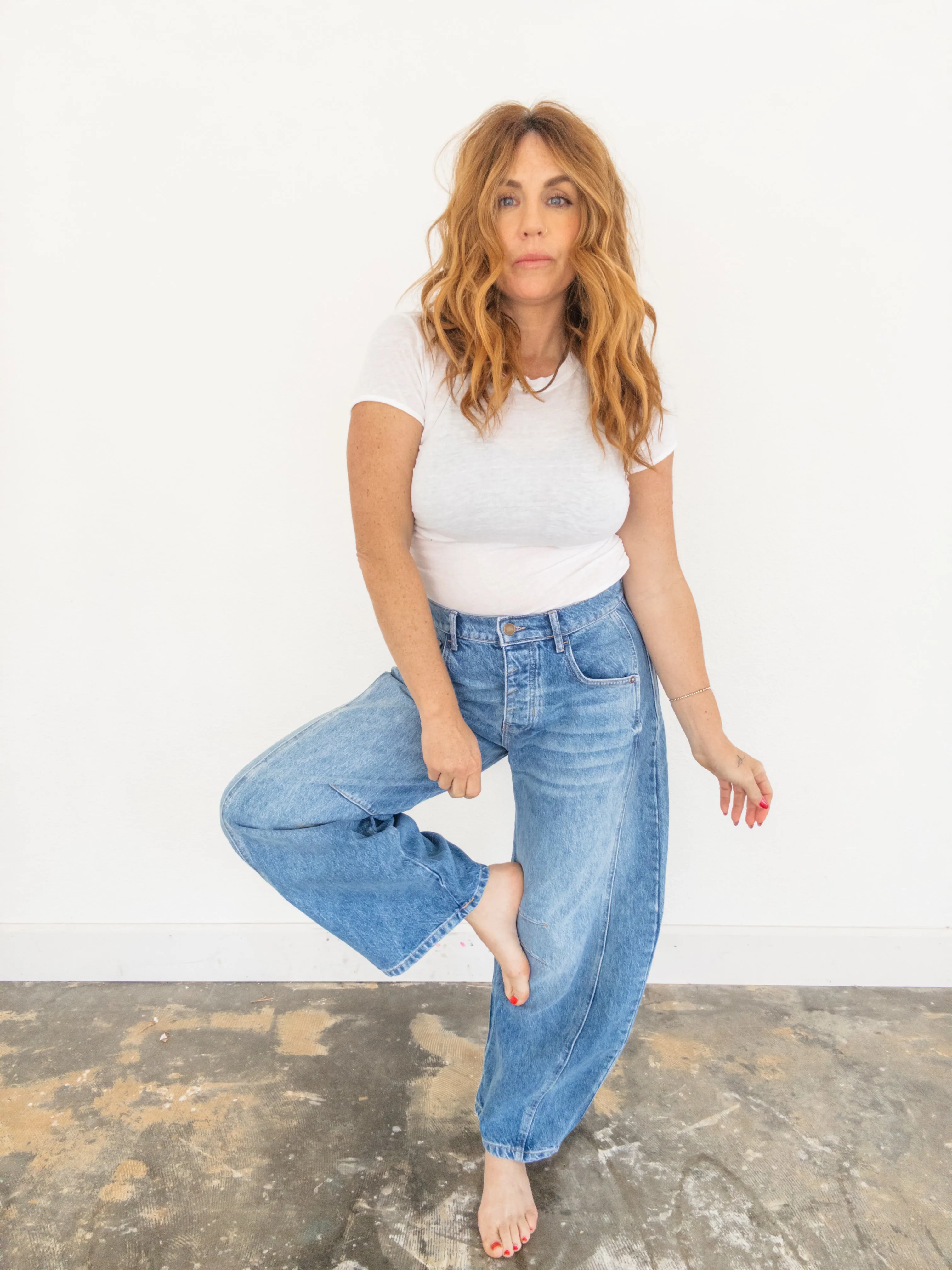 Free People Good Luck Mid Rise Barrel