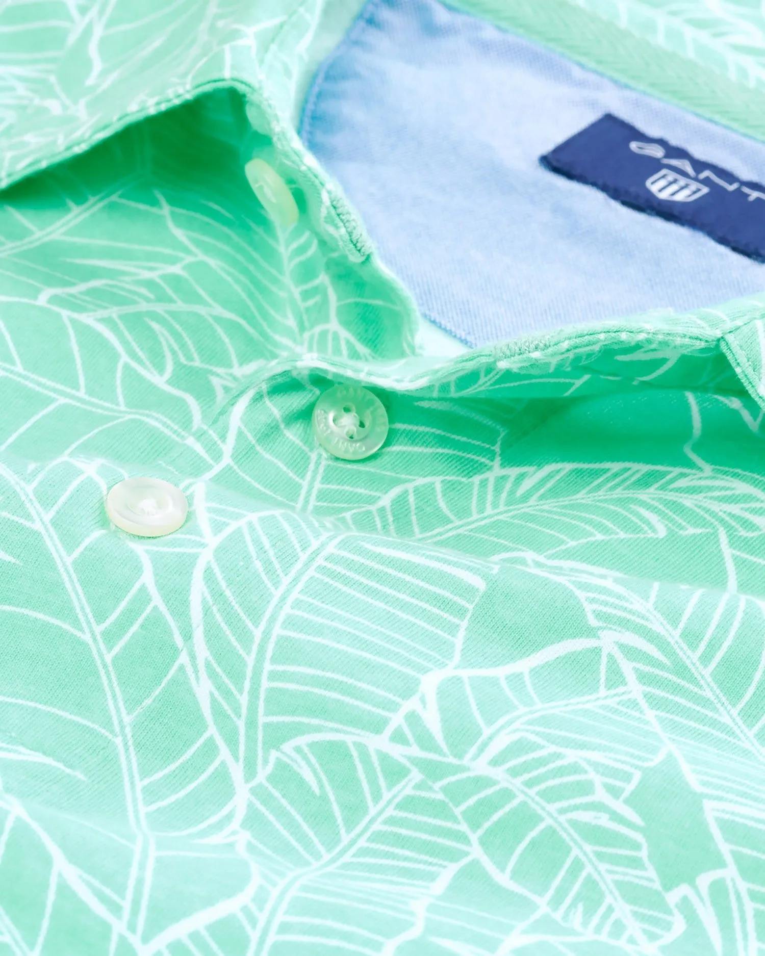 GANT Men's Banana Leaf Print Short Sleeve Rugger 222186 Size M $115 NWT