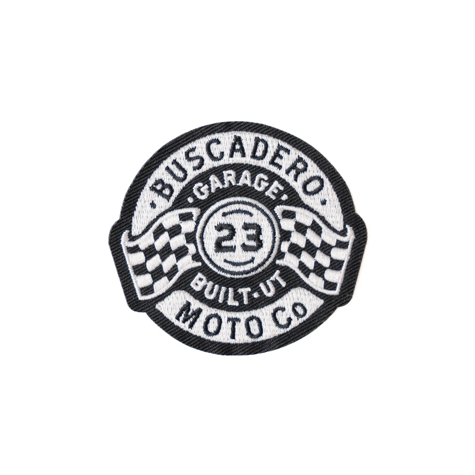 'Garage Built' Iron-on Embroidered Patch