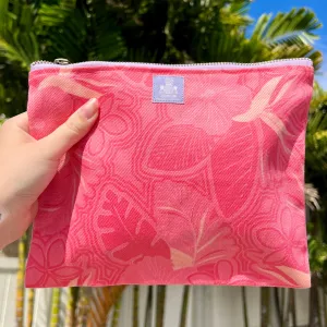 Geometric Blooms Medium Pouch