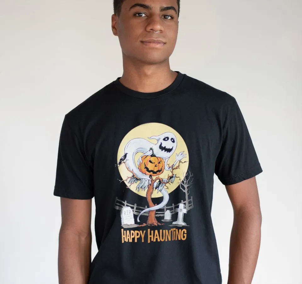 Ghost Haunting Halloween T-Shirt