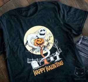 Ghost Haunting Halloween T-Shirt