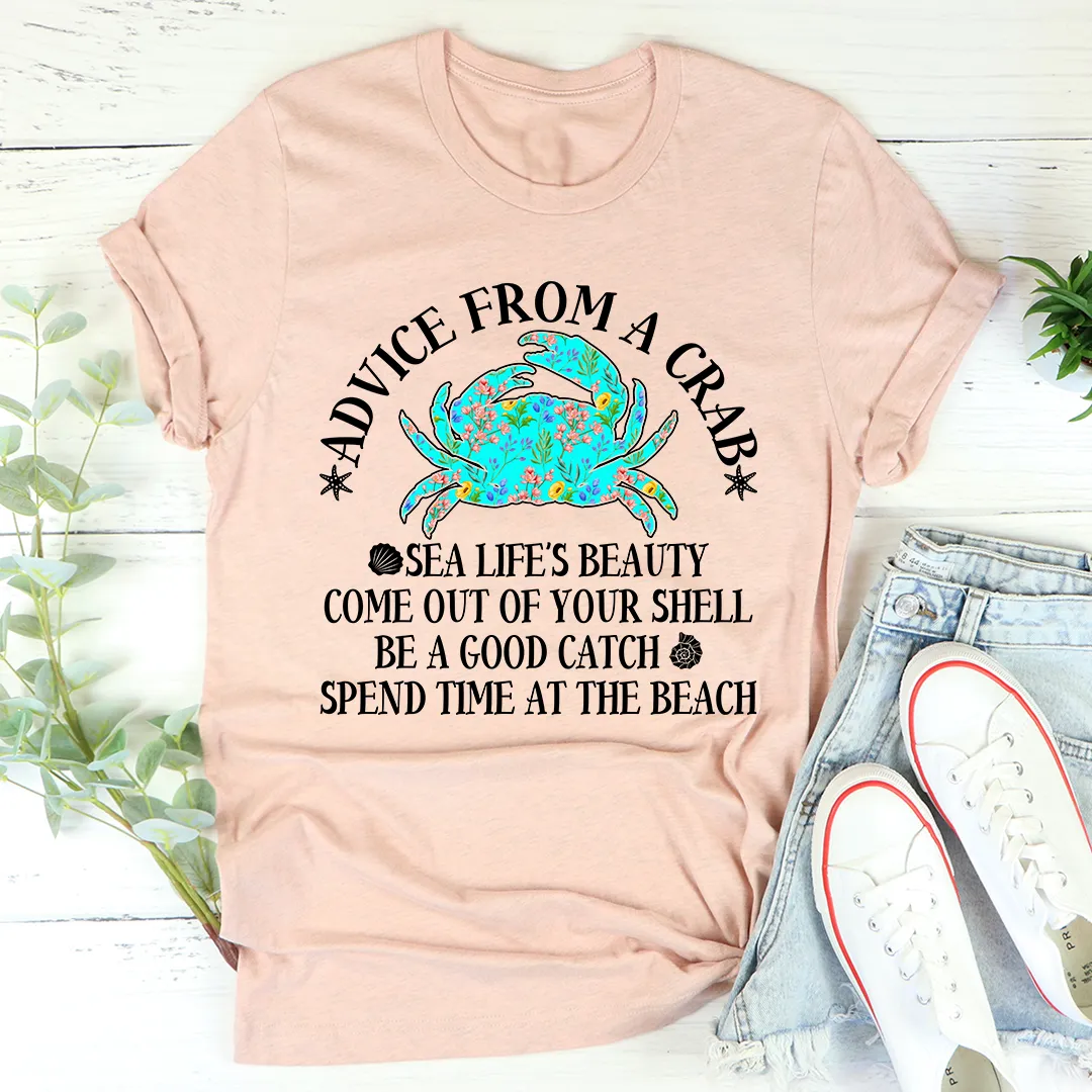 Graphic T-Shirts Advice From A Crab Tee