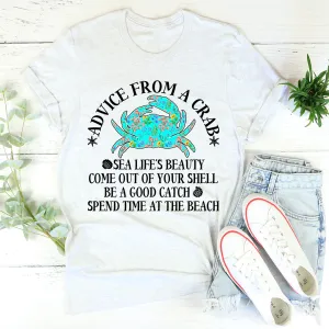 Graphic T-Shirts Advice From A Crab Tee