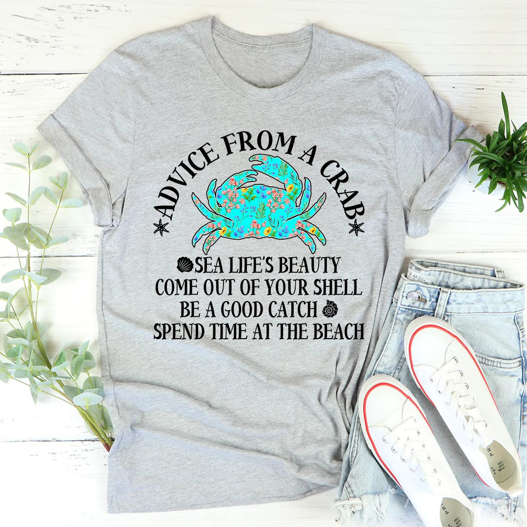 Graphic T-Shirts Advice From A Crab Tee