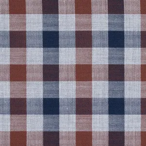 Grey, Navy and Brown Melange Flannel