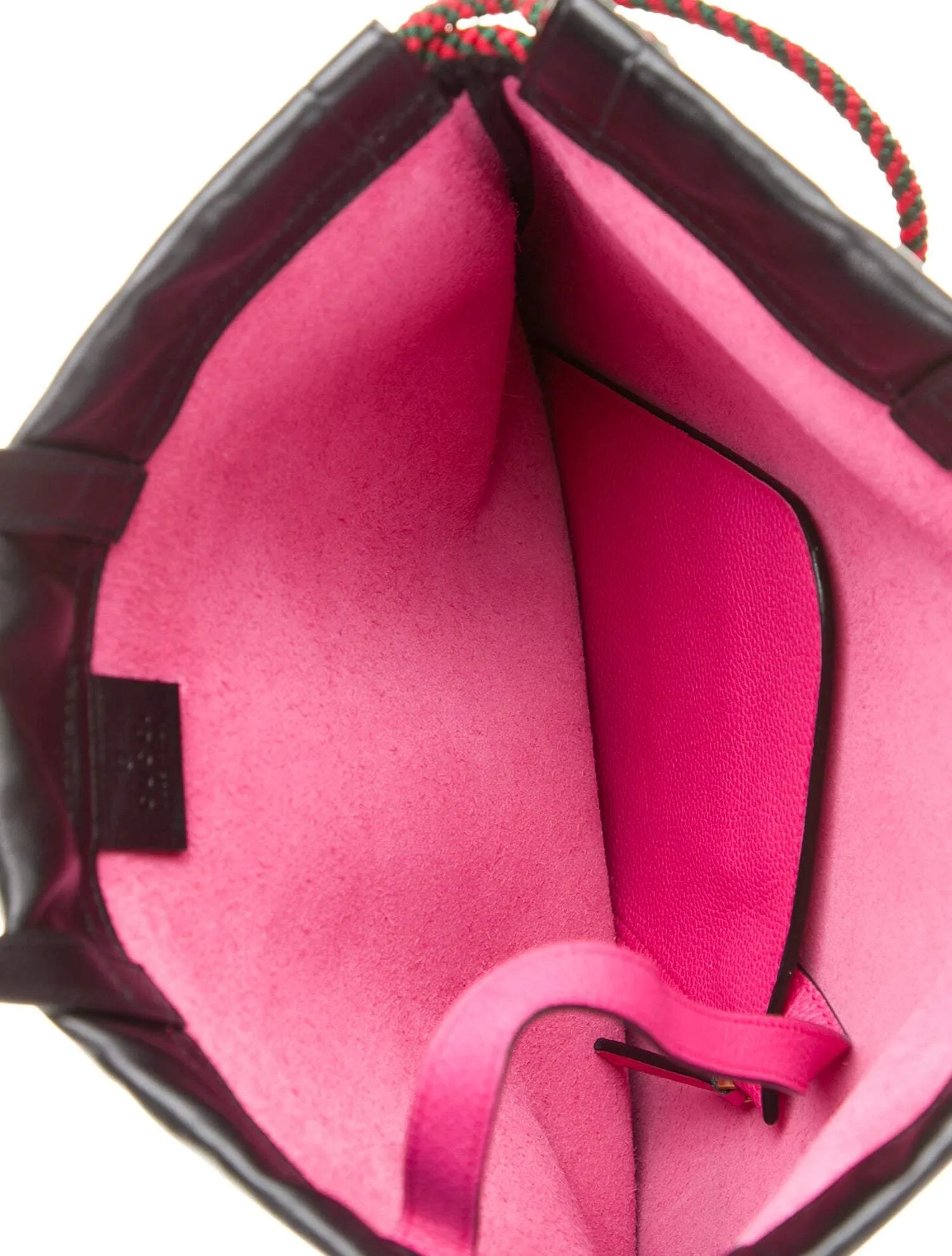 Gucci 2018 Leather Drawstring Backpack in Pink with Pouch