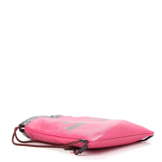 Gucci 2018 Leather Drawstring Backpack in Pink with Pouch