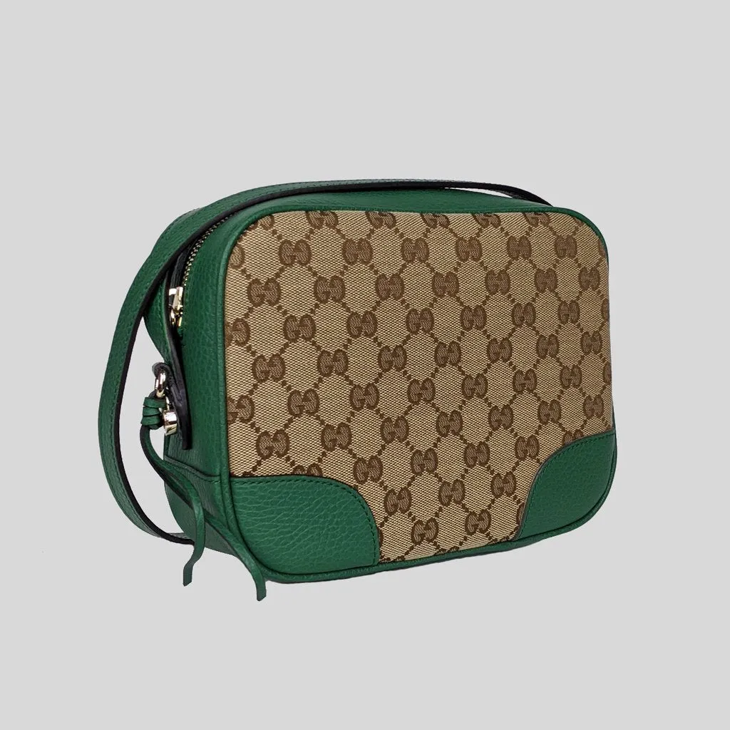 Gucci Canvas Supreme Camera Bag Emerald Green