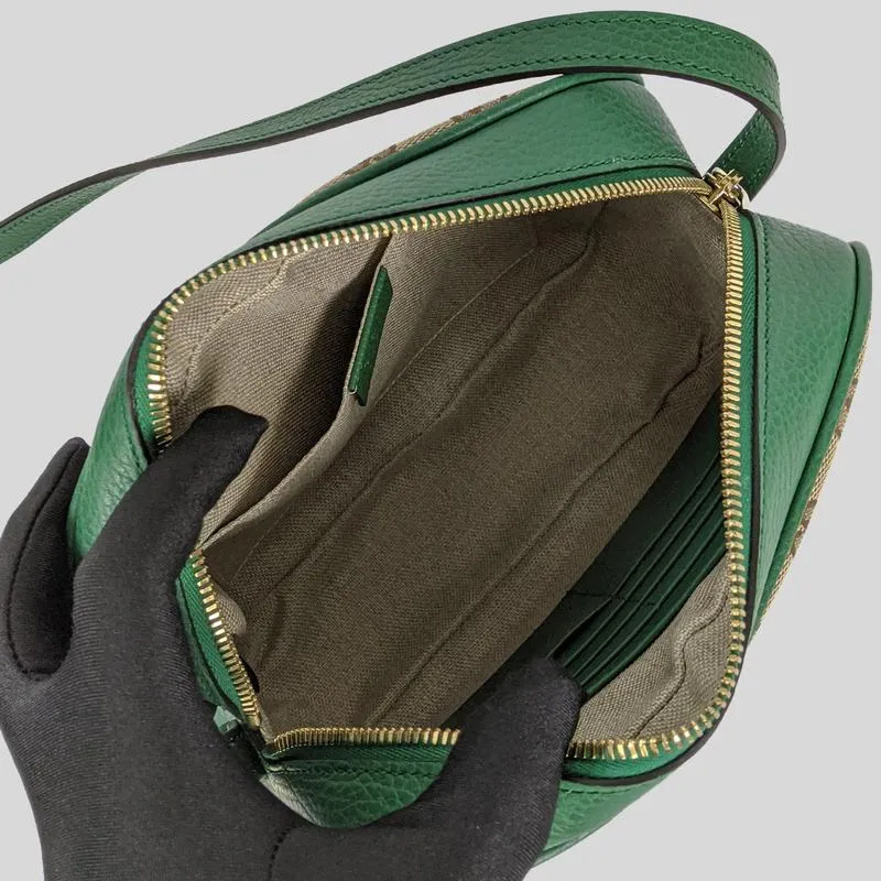 Gucci Canvas Supreme Camera Bag Emerald Green
