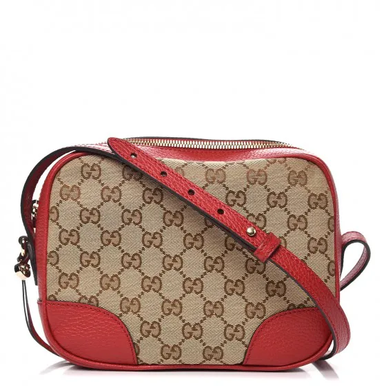 Gucci Canvas Supreme Camera Bag Red