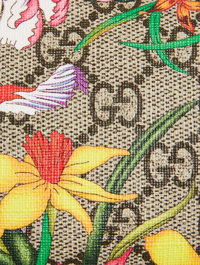 Gucci GG Flora Ophidia Cosmetic Bag in Beige