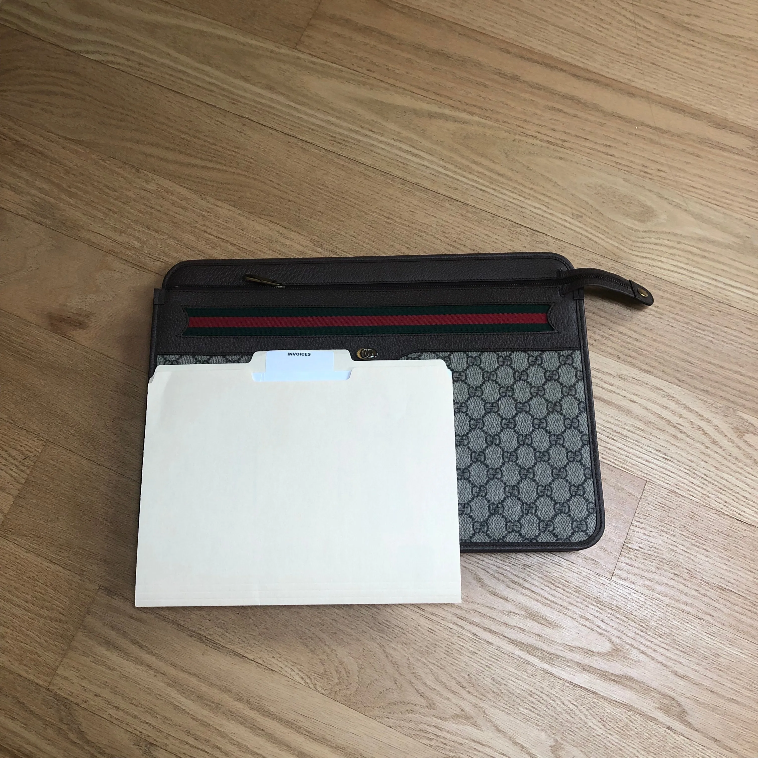 Gucci Ophidia GG Supreme Portfolio and Document Holder