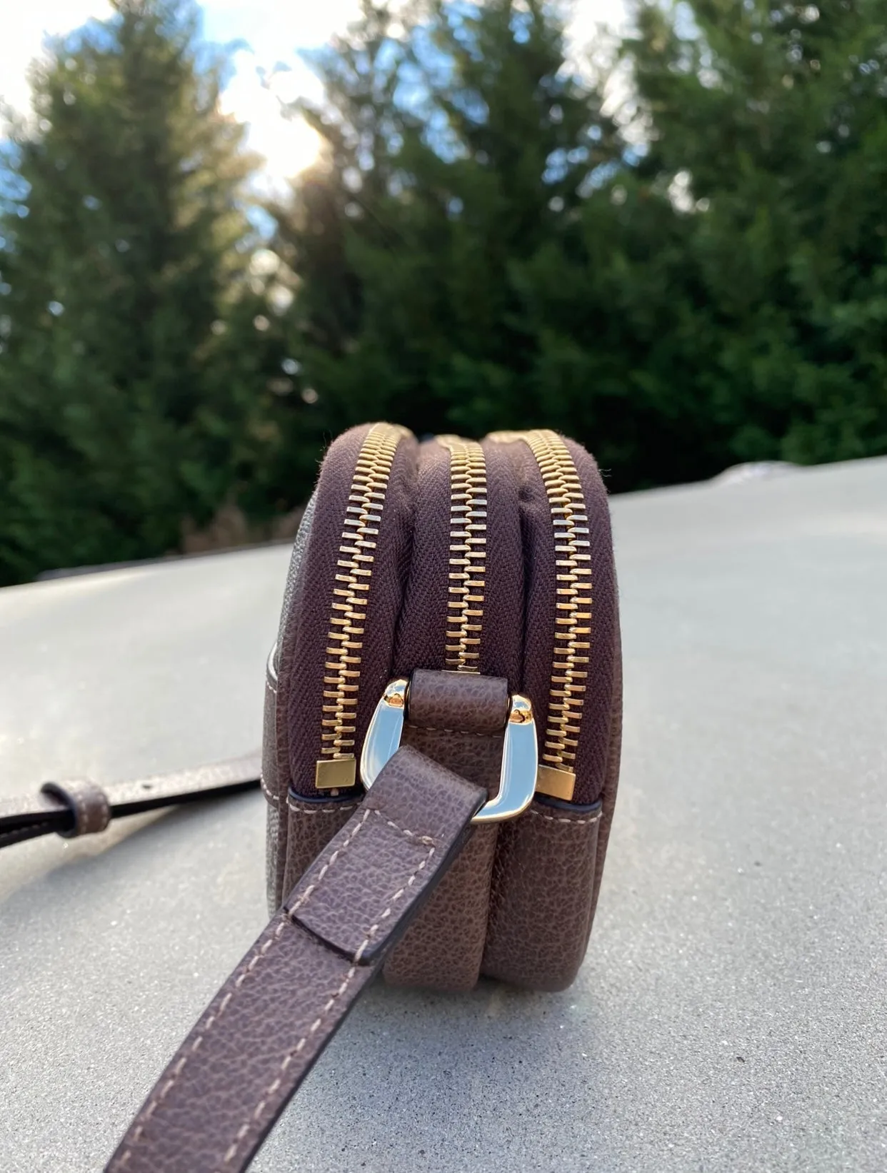 Gucci Ophidia Interlocking GG Canvas with Webbing Shoulder Bag