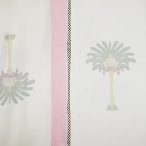 Hand Block Printed Palm Tree Top Sheet / Bed Cover