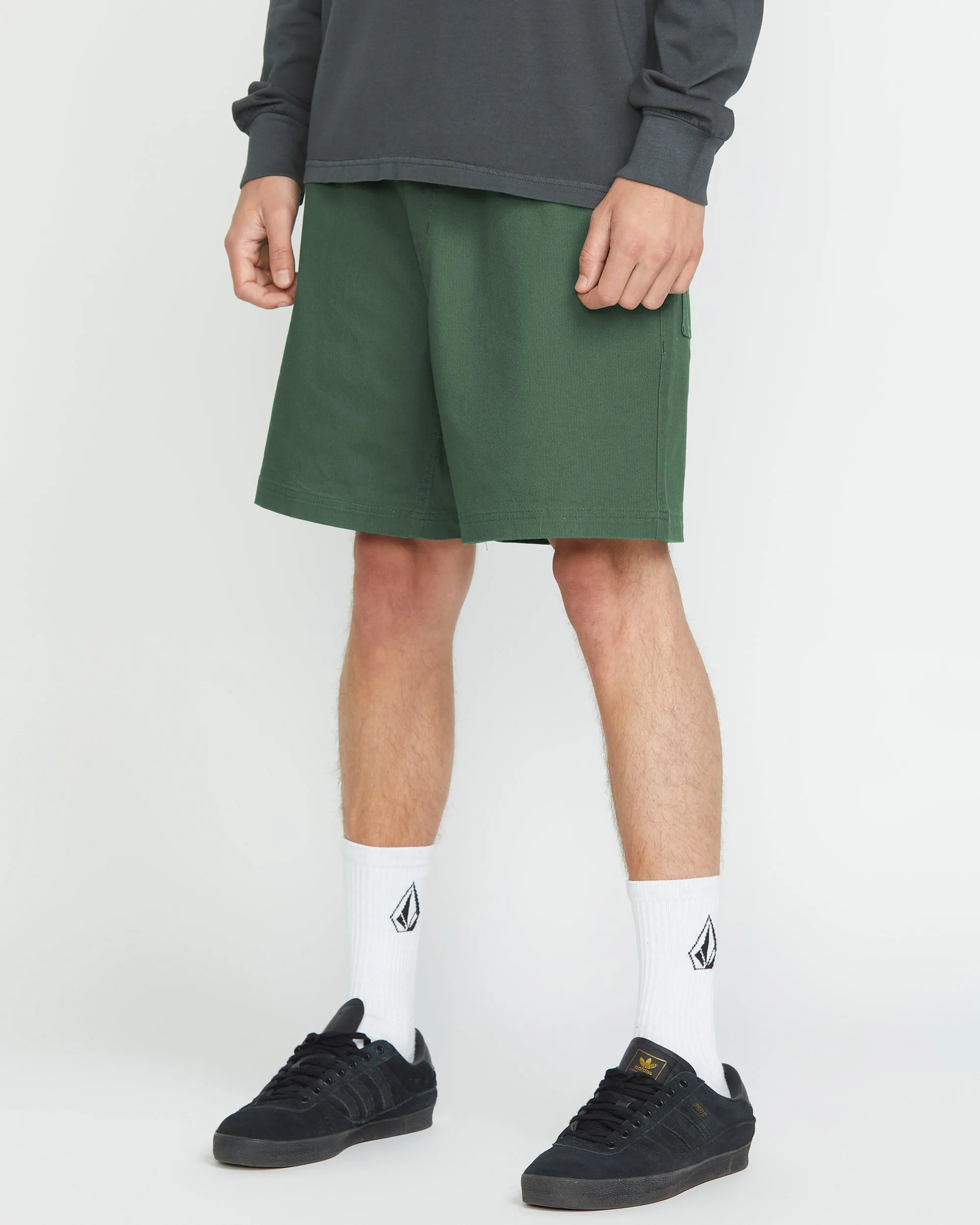 High Stone Elasticated Waist 18" Short - ALPINE