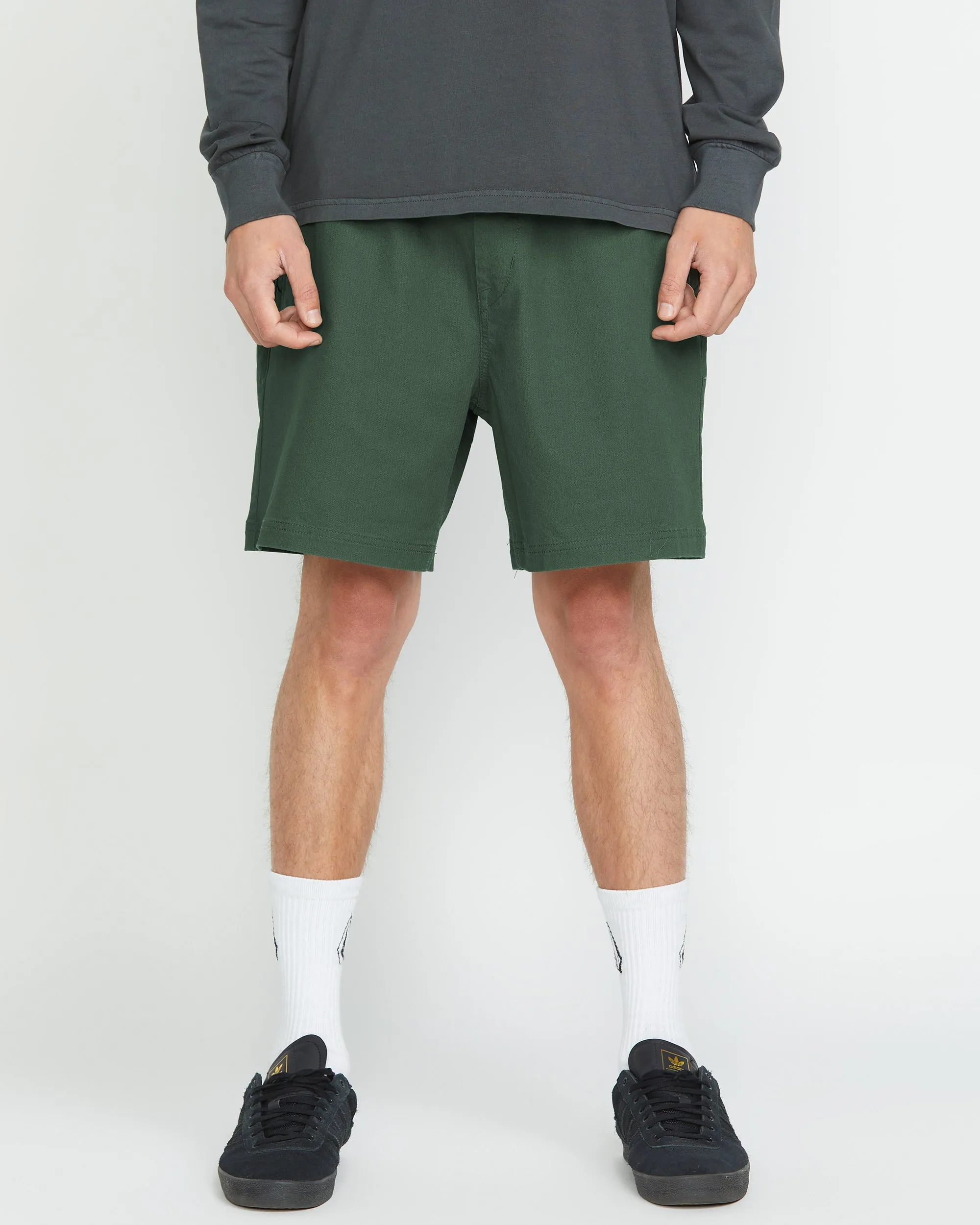 High Stone Elasticated Waist 18" Short - ALPINE