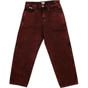 Hoddle 16 Ounce Denim Ranger Jean Black Acid Wash/Red Over Dye