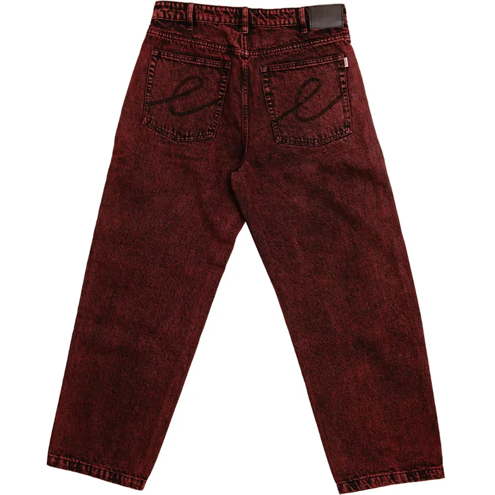 Hoddle 16 Ounce Denim Ranger Jean Black Acid Wash/Red Over Dye