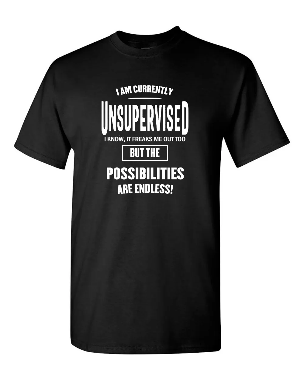 I Am Currently Unsupervised Adult Humor T-shirt Funny T Shirt