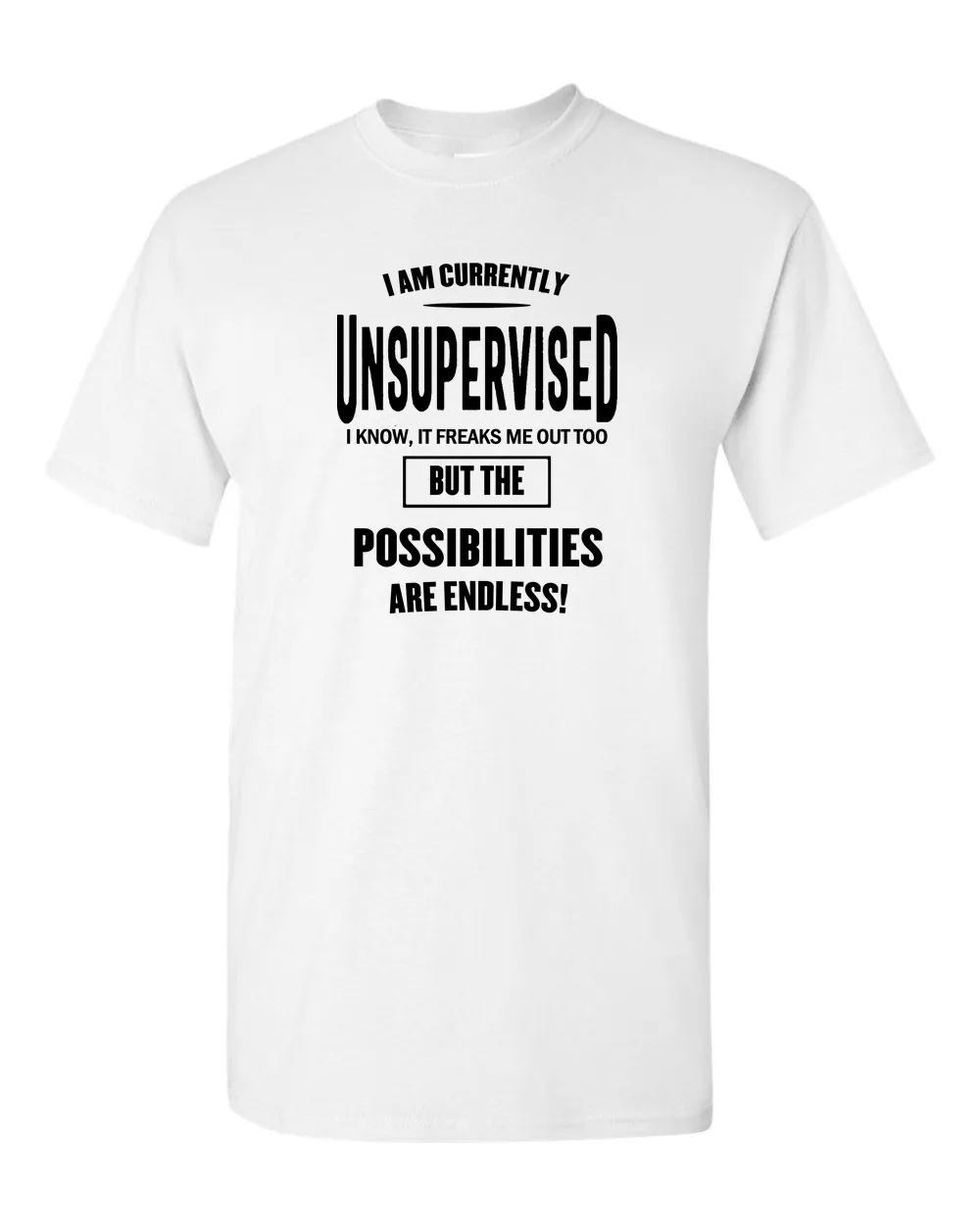 I Am Currently Unsupervised Adult Humor T-shirt Funny T Shirt