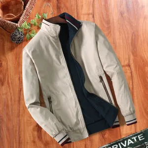 INSTOCK- Men's cotton double-sided washed large size jackets.
