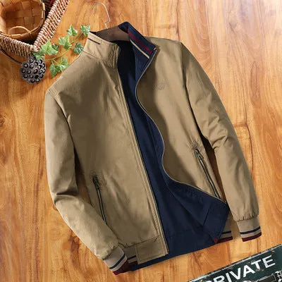 INSTOCK- Men's cotton double-sided washed large size jackets.