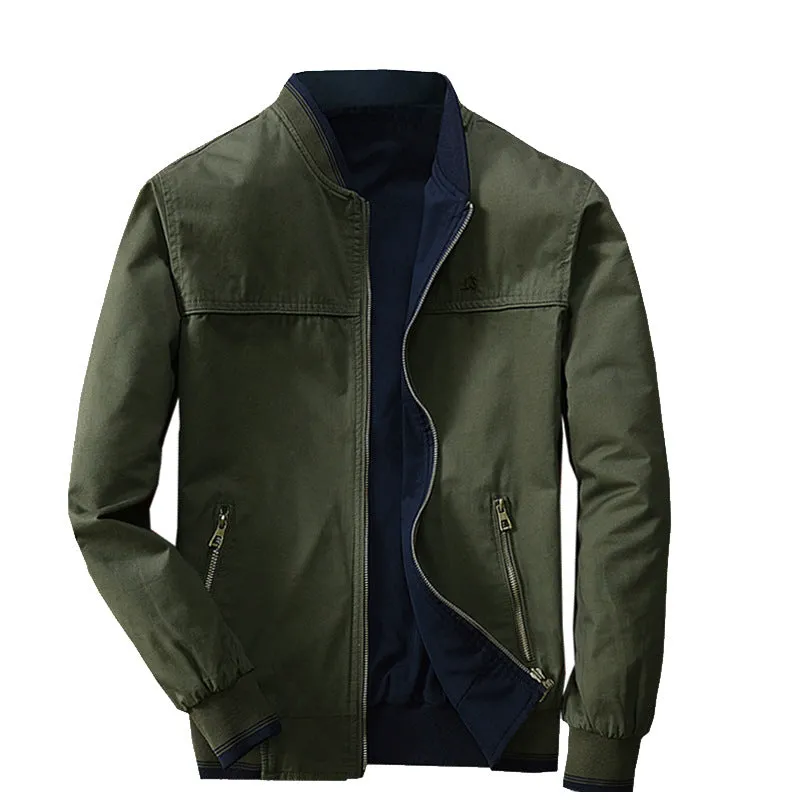 INSTOCK- Men's cotton double-sided washed large size jackets.